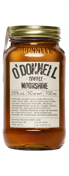 O&#039;Donnell Moonshine Toffee Alk.25vol.% 0,7l
