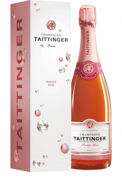 Champagne Taittinger Brut Prestige Rosé in Diamond Champagne Taittinger Wasgau Weinshop DE